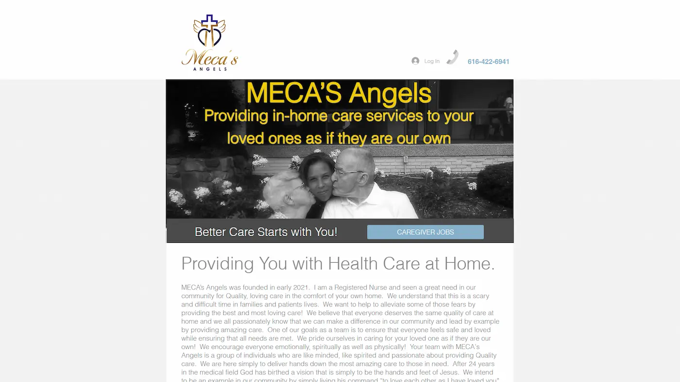 Outdated website design that was fixed to provide lead generation