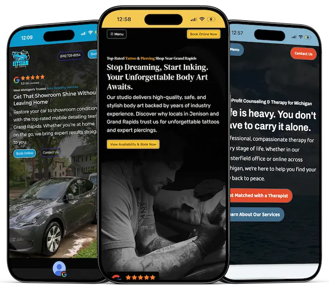 High performance mobile responsive web design result
