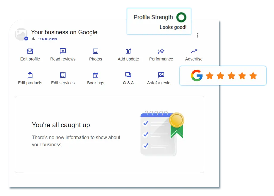 Screenshot showing The Ink Society as the top-ranked Google search result for tattoo and piercing in Grand Rapids